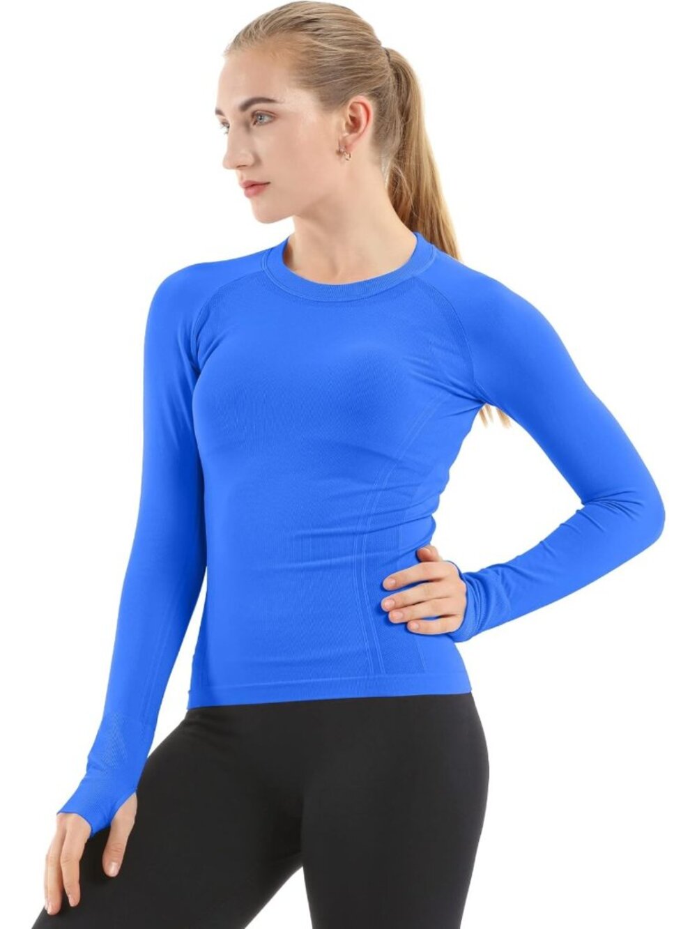 Seamless Long Sleeve Workout Tops for Women - Comfortable Activewear Essentials